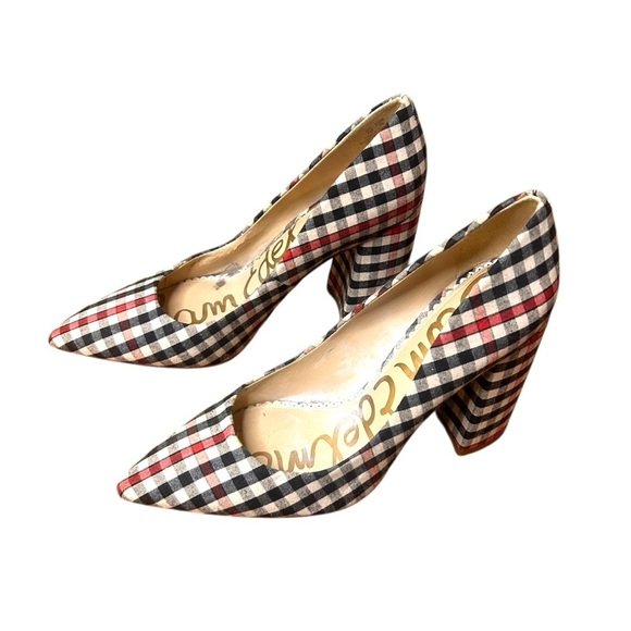 Sam Edelman Halston Heels in Shepard Plaid- Size 6 - Picture 5 of 11